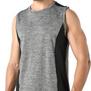 Pack of 2 Men's Tank Tops cool dry . Crewneck Sleeveless Workout XL